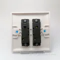 Soquete de interruptor de luz de parede 2 gangue 2 vias